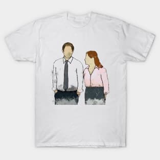 the office jim and pam love story T-Shirt